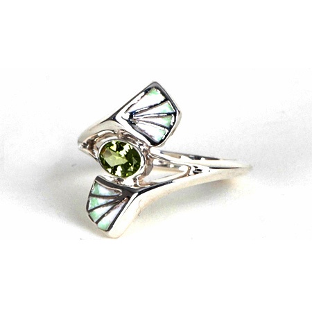 Ring Shakudo Peridot