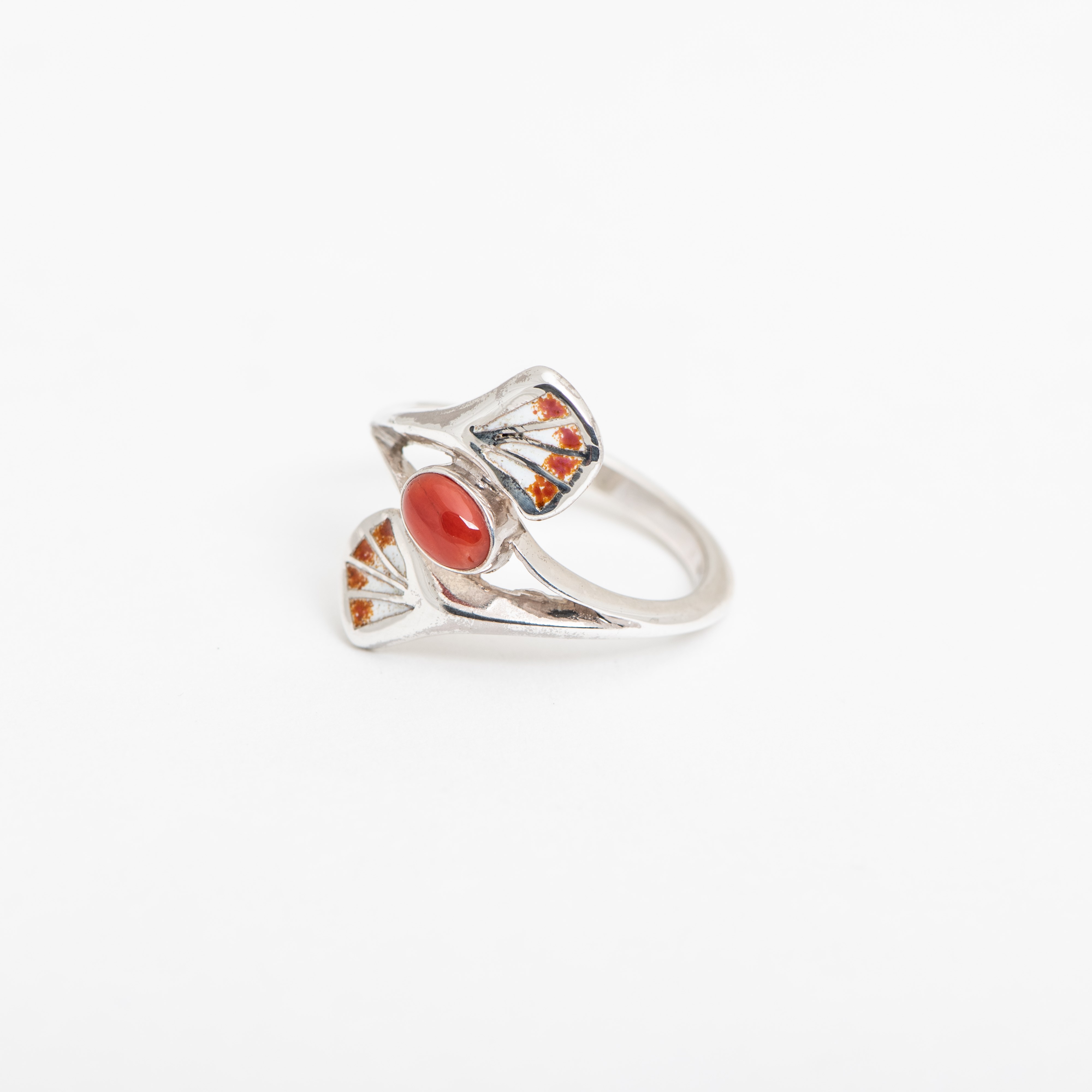 Ring Shakudo Koraal