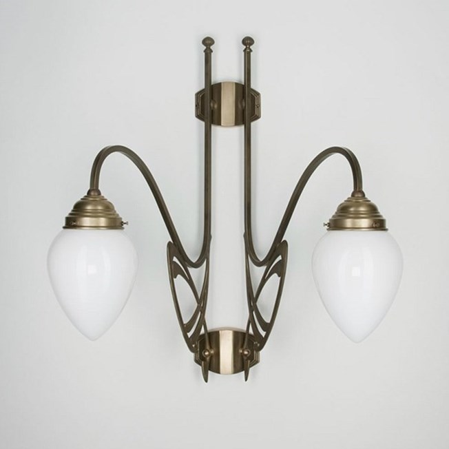 Victor Horta Dubbele Wandlamp Elegantie