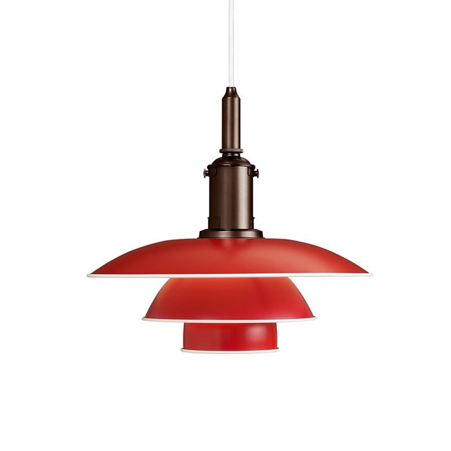 Louis Poulsen PH 3½-3 Hanglamp in rood