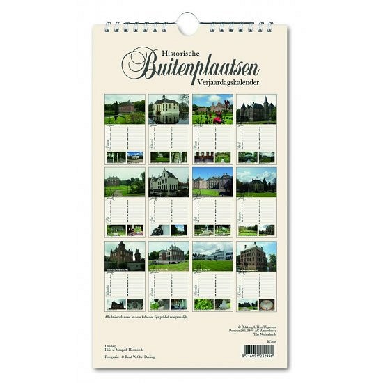 Verjaardagskalender Historische Buitenplaatsen