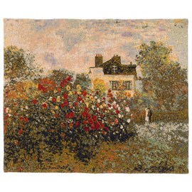 Wandkleed Huis en tuin van Monet