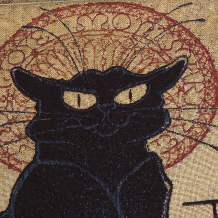 Detail Wandkleed/Gobelin Chat Noir