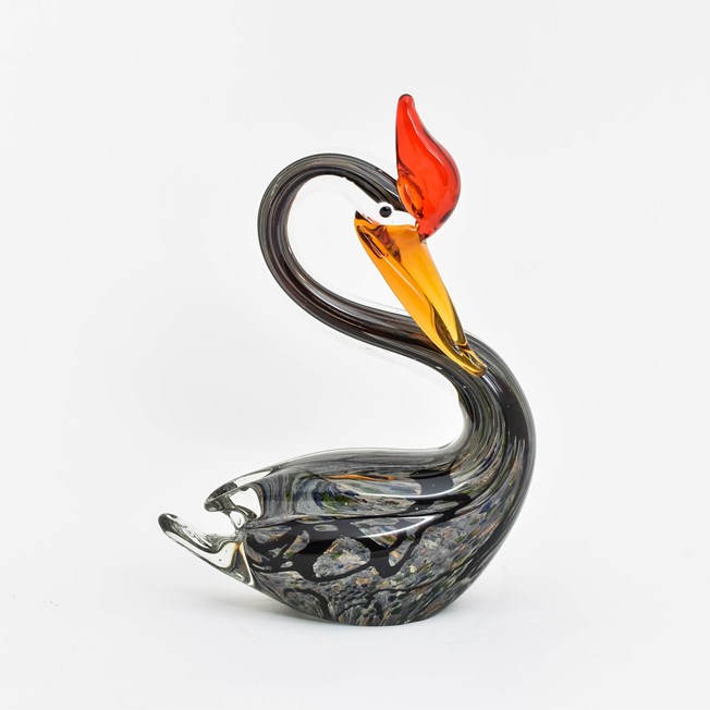 Glassculptuur Watervogel