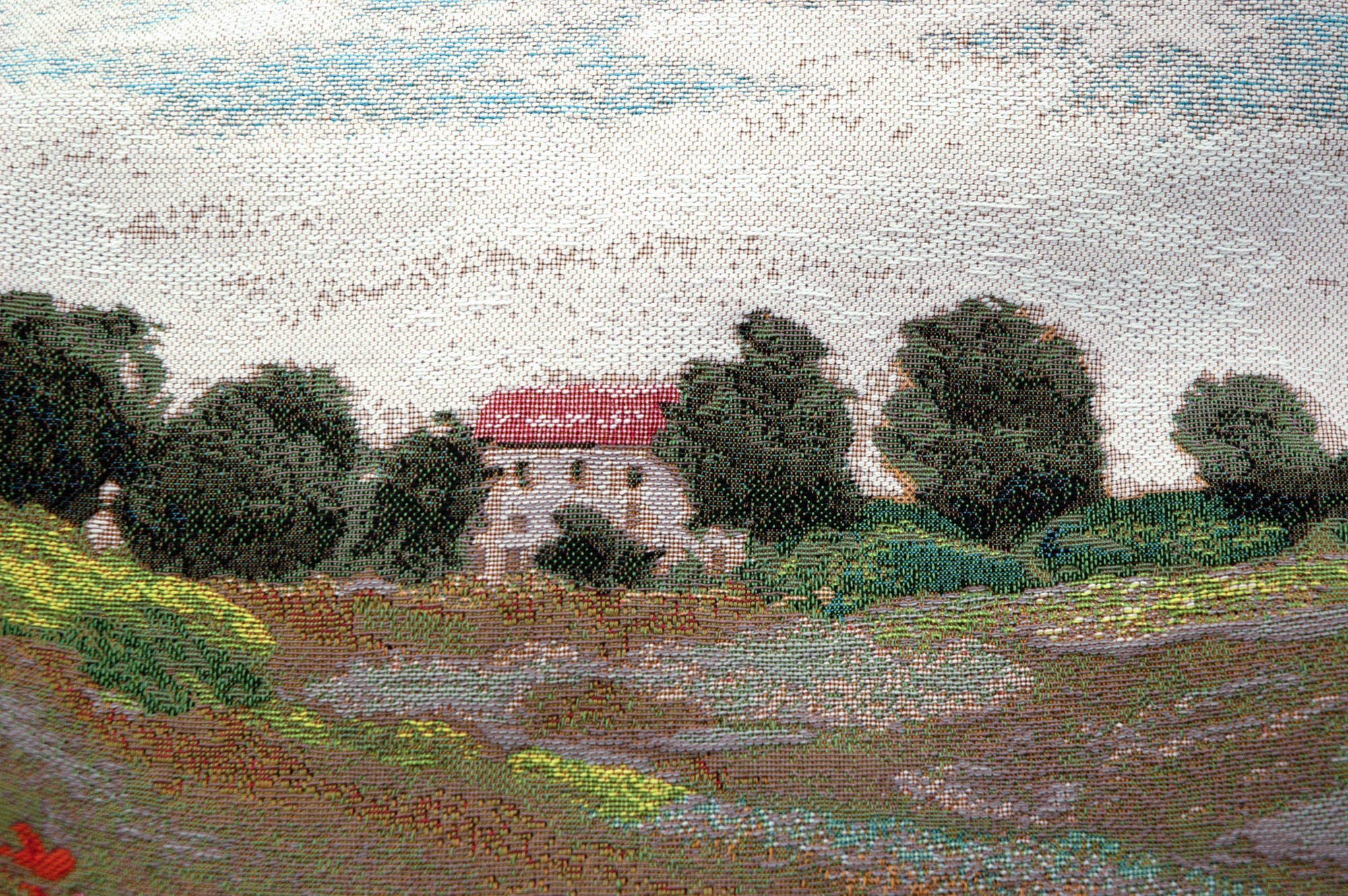 Detail: het huis op de achtergrond