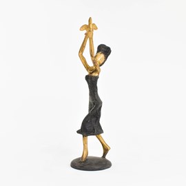 Bronzen Sculptuur / Gouden Vogel