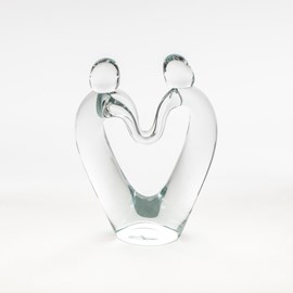 Glassculptuur Verbondenheid Transparant 