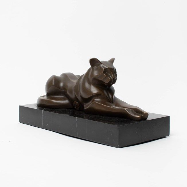 Bronzen sculptuur Feline