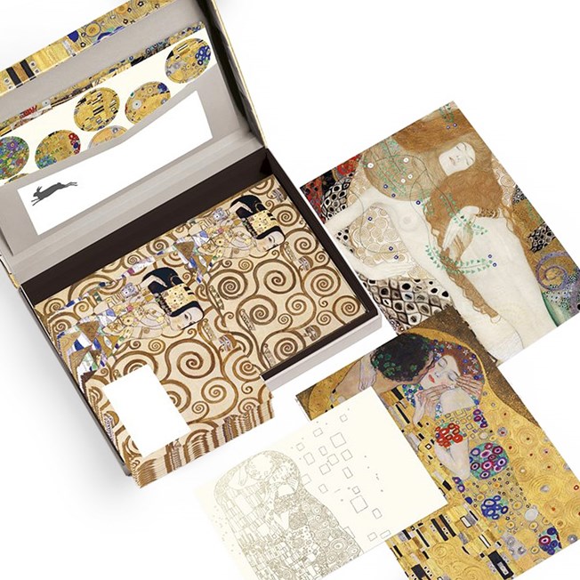 Luxe Briefpapier Set Gustav Klimt
