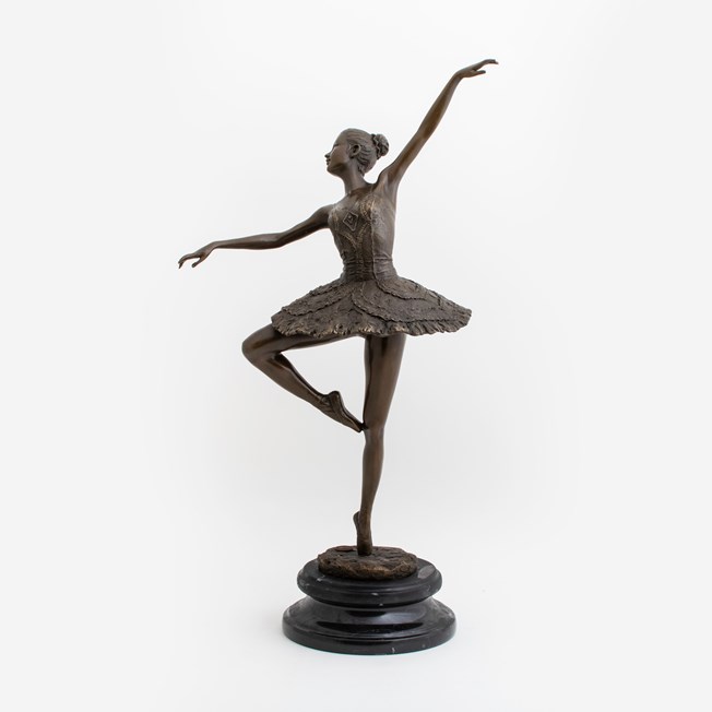 Sculptuur Art Nouveau Ballerina