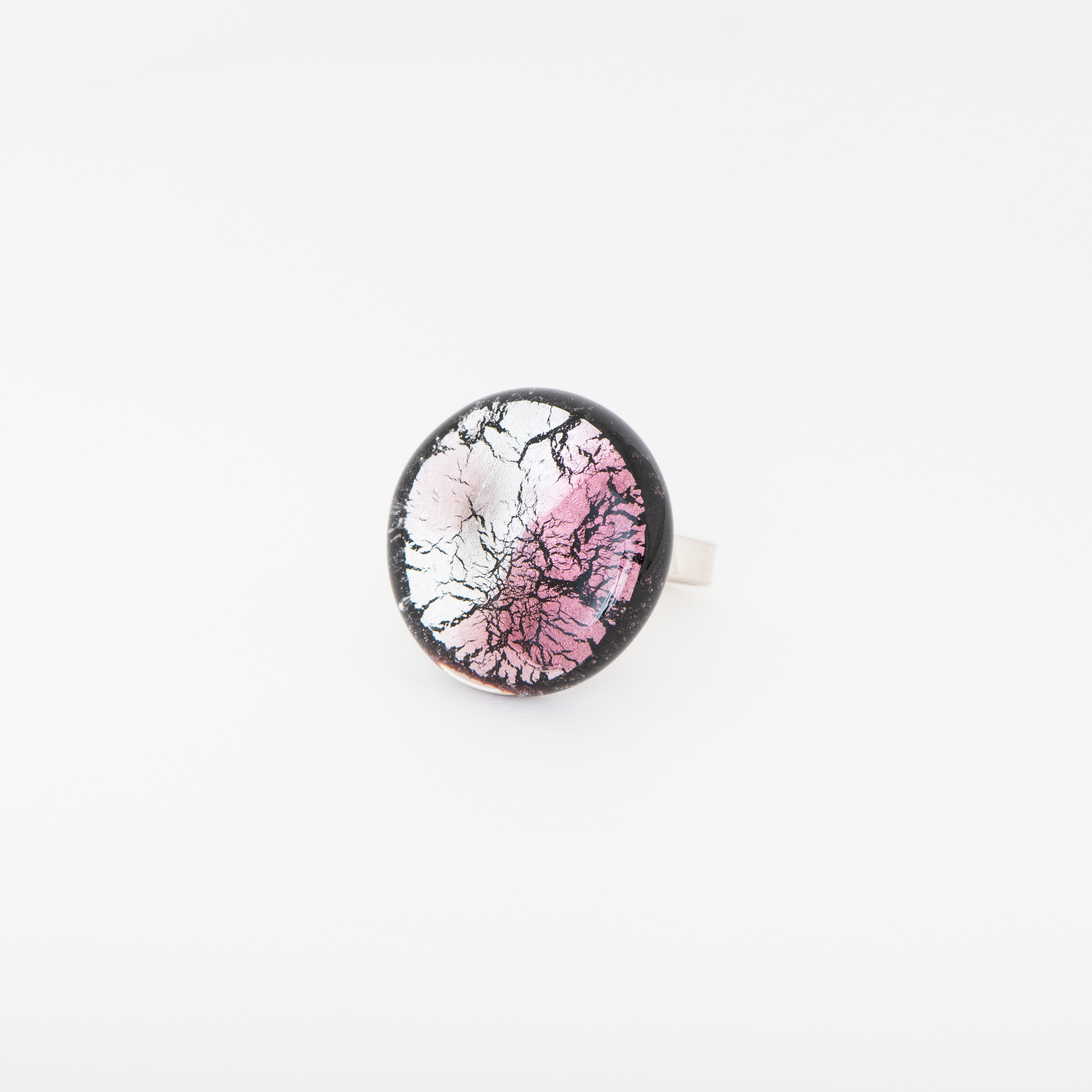 Ring Midnight Moon Roze / Zilver