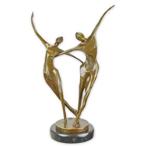 Bronzen sculptuur dansers