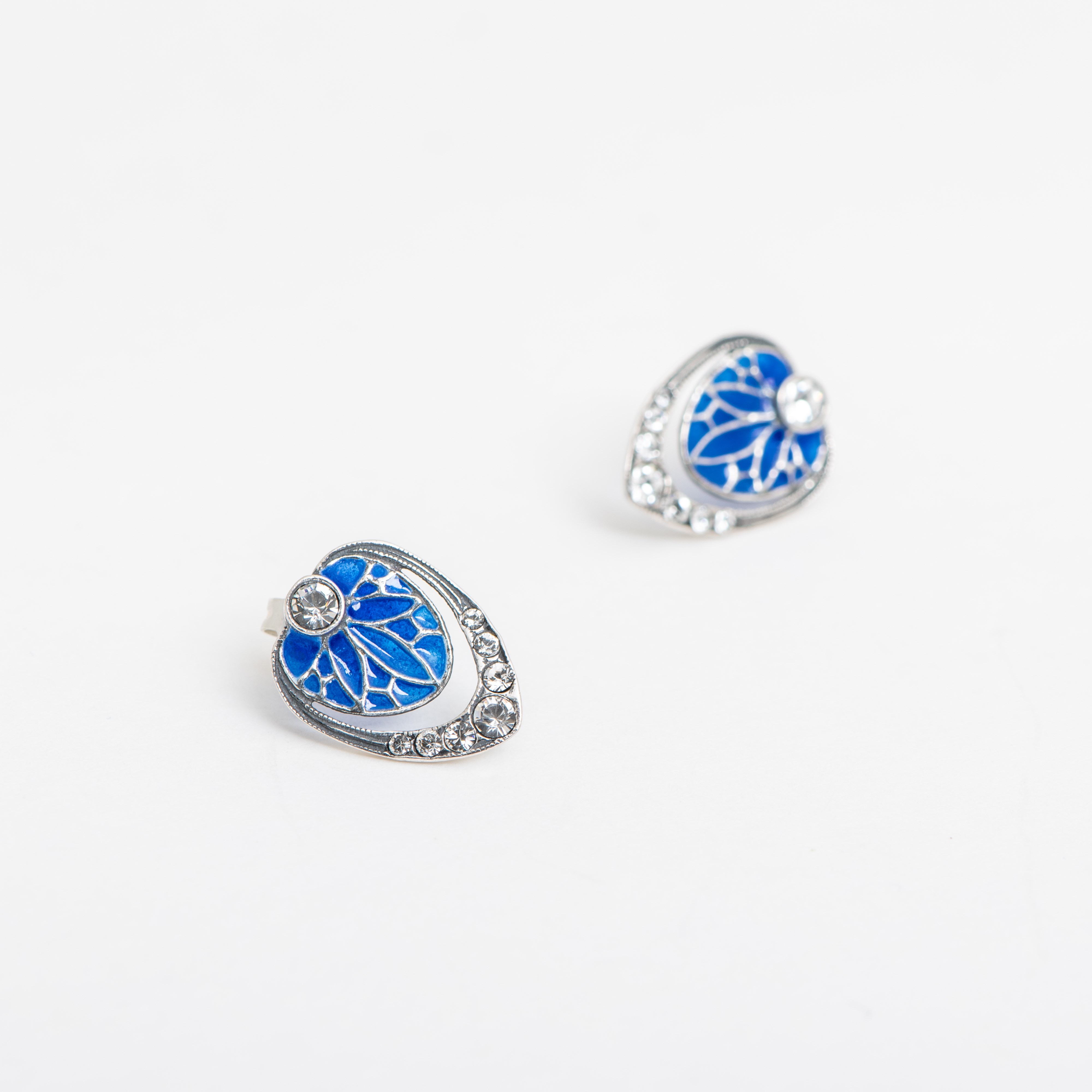 Oorknopjes Vanmij Blauw Emaille