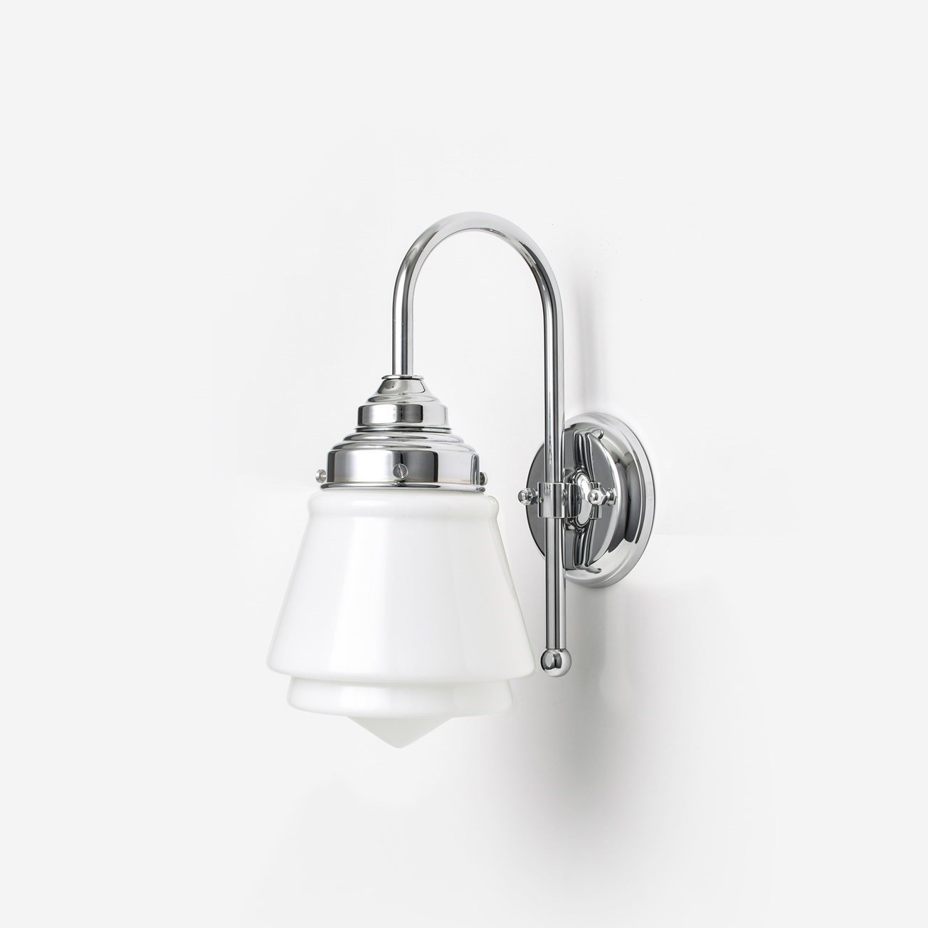 Wandlamp Komeet Meander Chroom