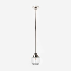 Hanglamp Getrapte Cilinder Small Helder 20's Nikkel