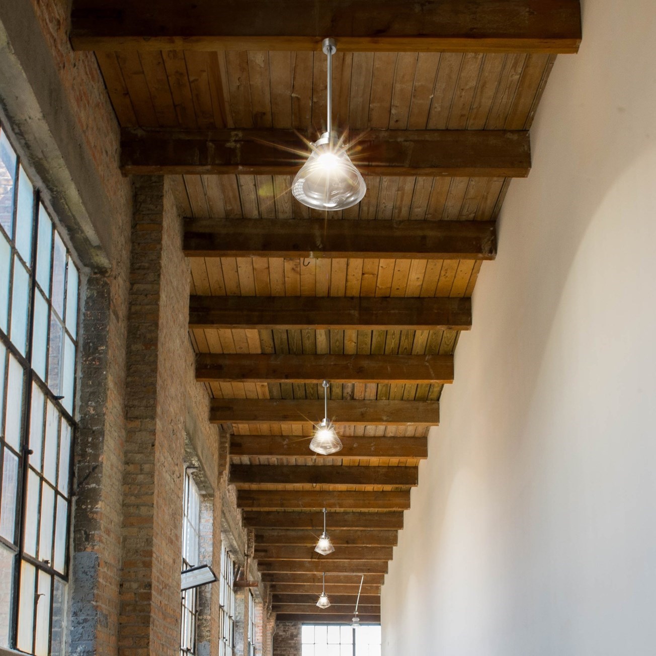 Hanglamp Luxe School Small Helder 20's Nikkel
