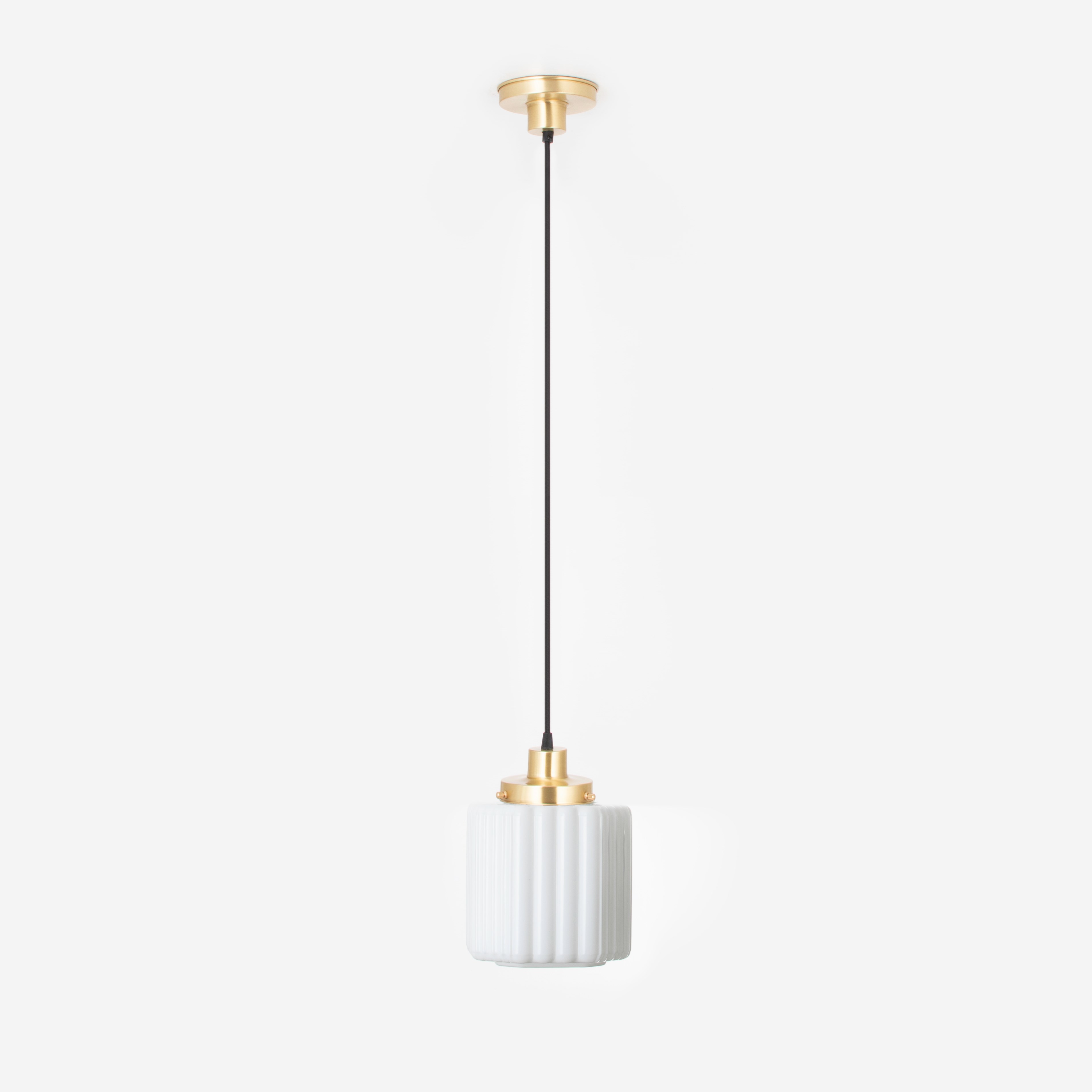 Hanglamp aan snoer Thalia 20's Messing
