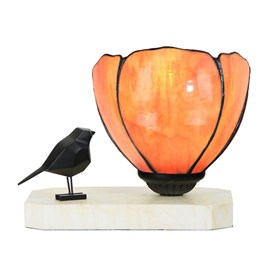 Tiffany tafellamp / sculptuur Ballade van een Vogel Tulipa