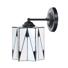 Tiffany wandlamp zwart met French Art Deco