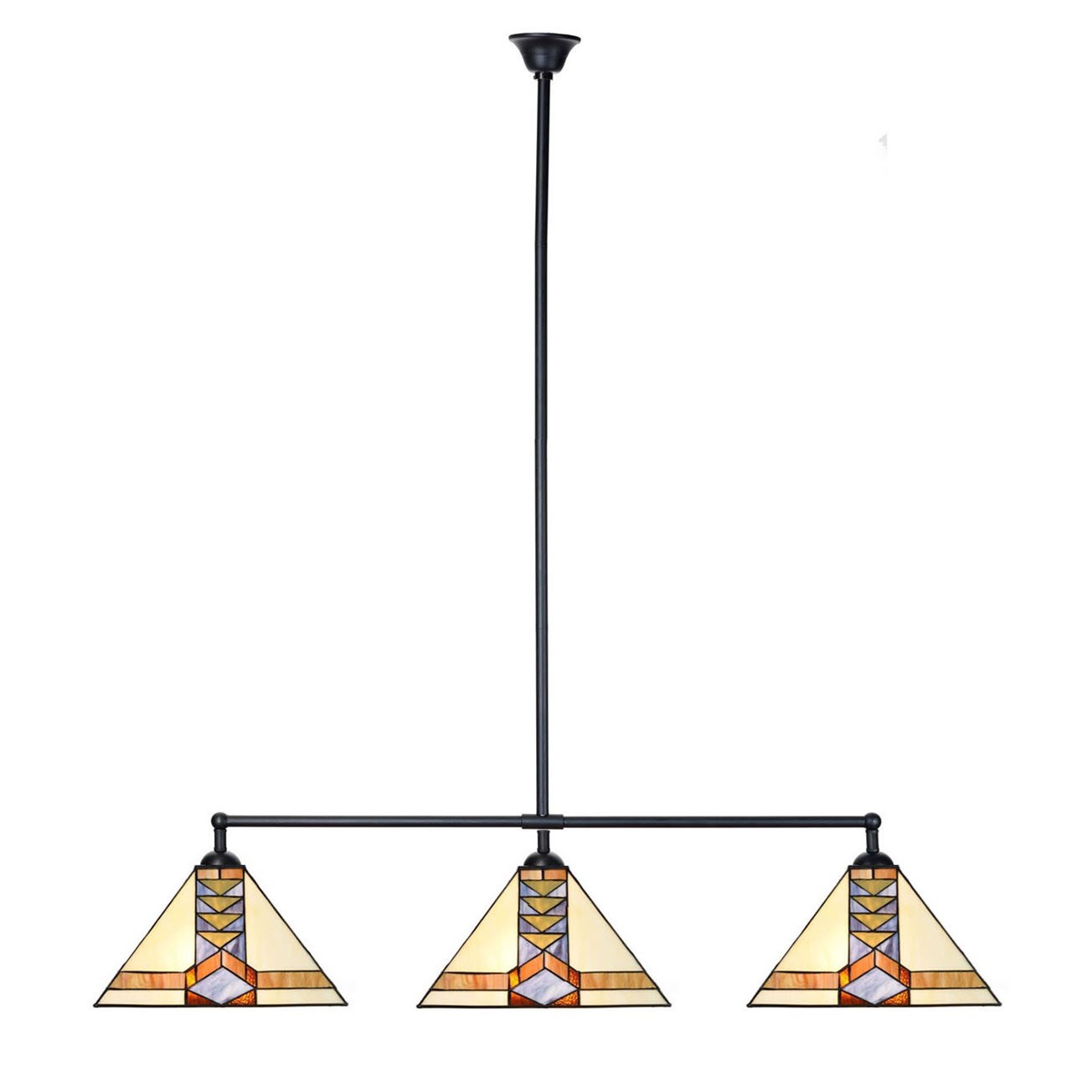 Tiffany T-lamp 3 lichts Pyramide