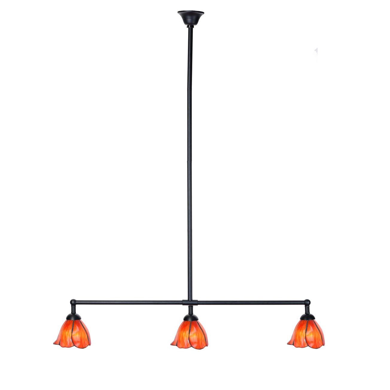 Tiffany T-lamp 3 lichts Tender Poppy