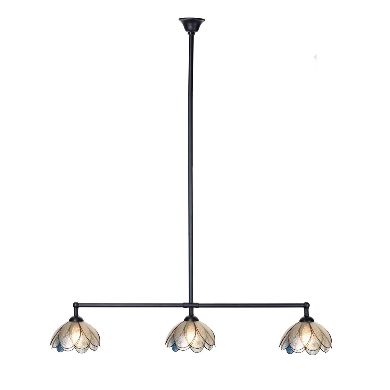 Tiffany T-lamp 3 lichts Sparkling Pioenroos