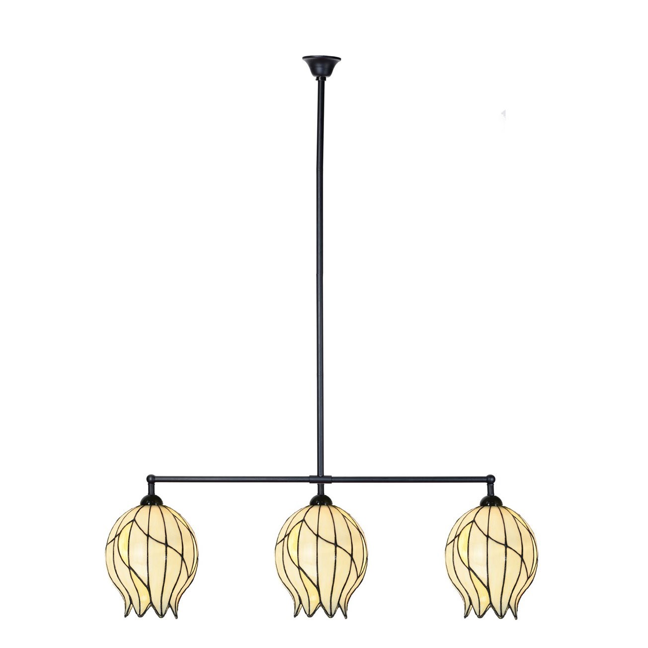Tiffany T-lamp 3 lichts Nature Open
