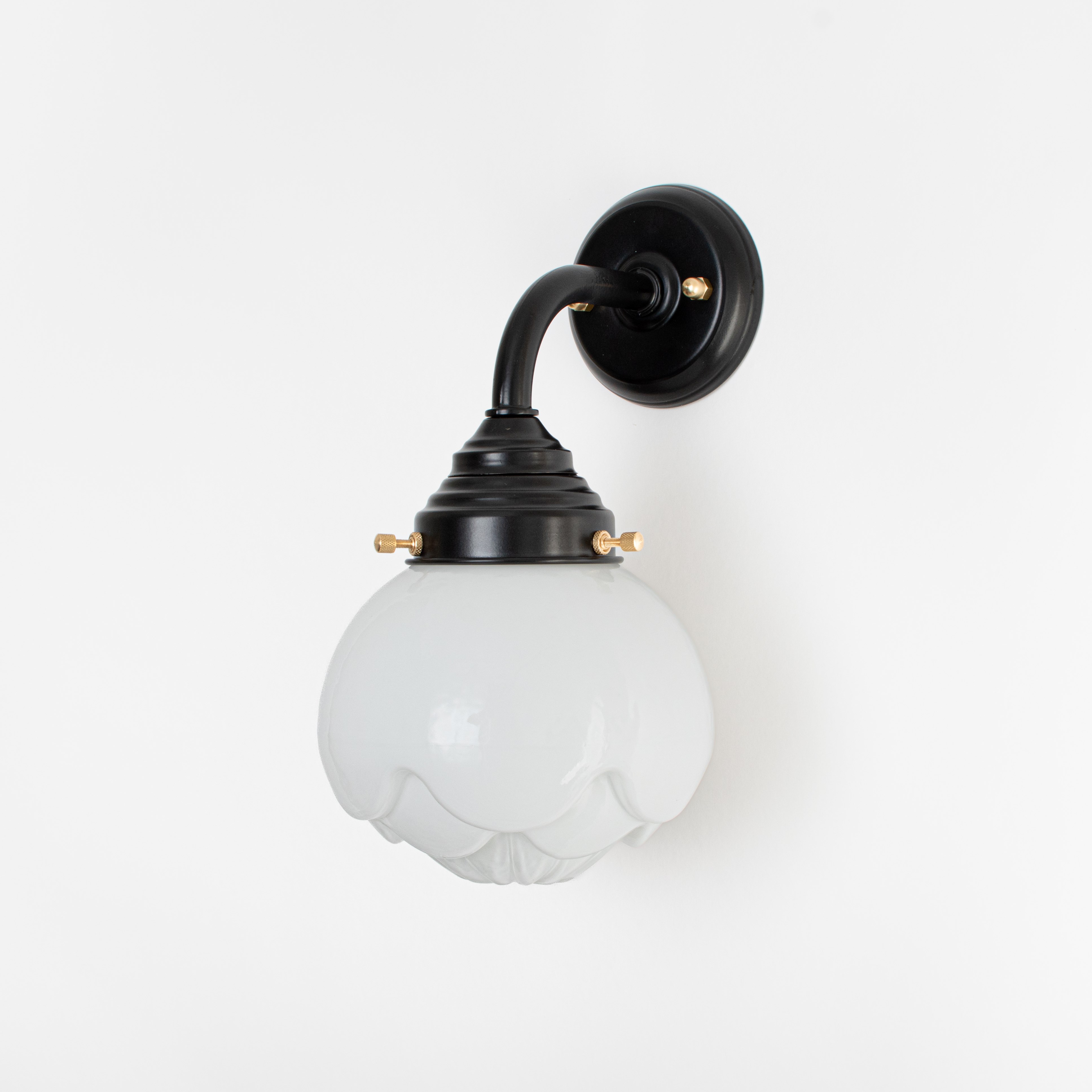 Buitenlamp -  Wandlamp Paeonia Curve Zwart