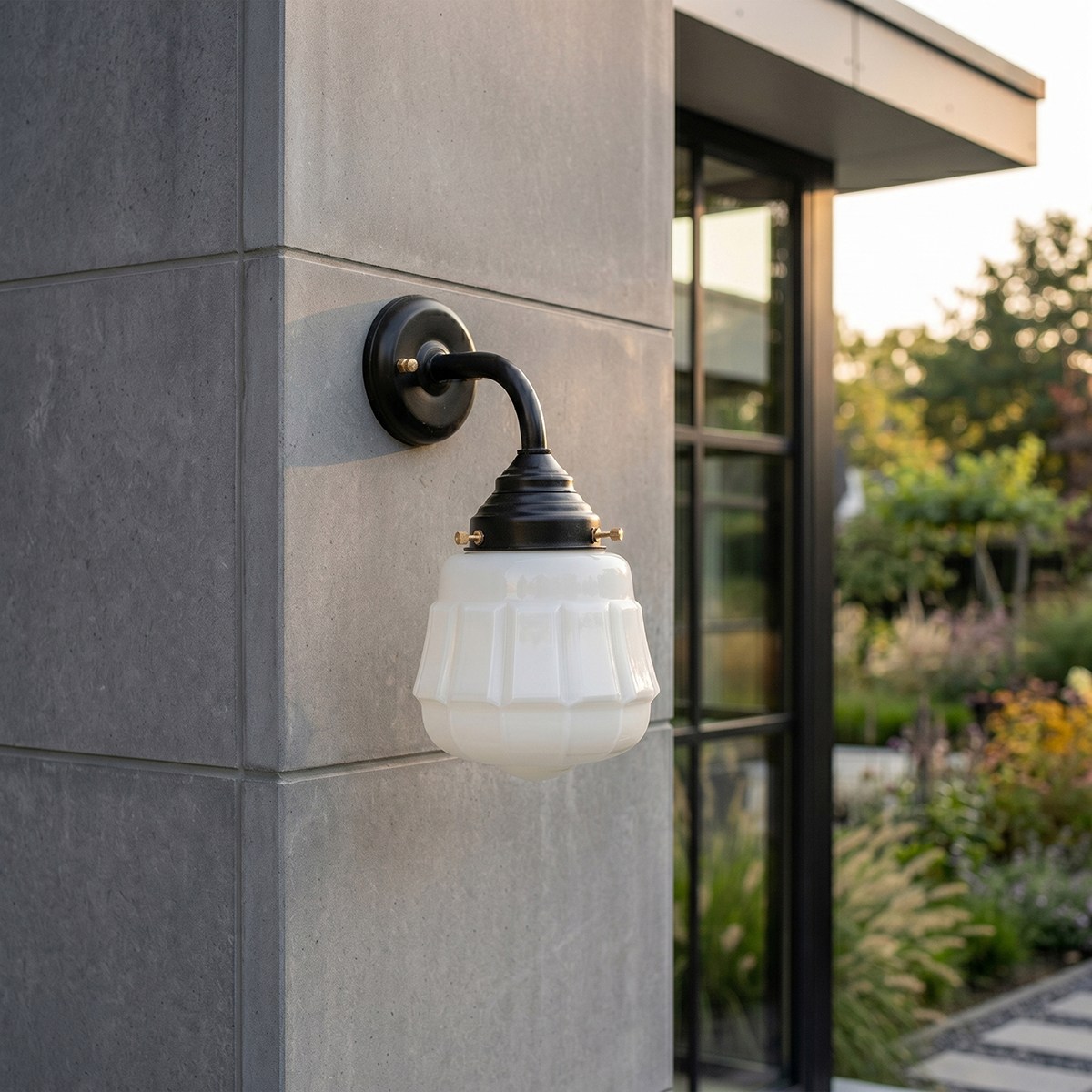 Buitenlamp - Wandlamp Cadence Curve Zwart