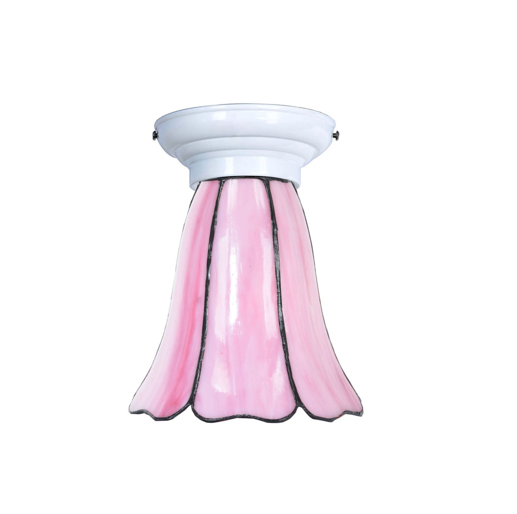 Tiffany Plafonnière wit met Liseron Pink 