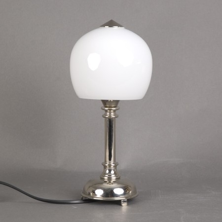 Badkamer Tafellamp Kleine Retro met glaskap Douche Opaal