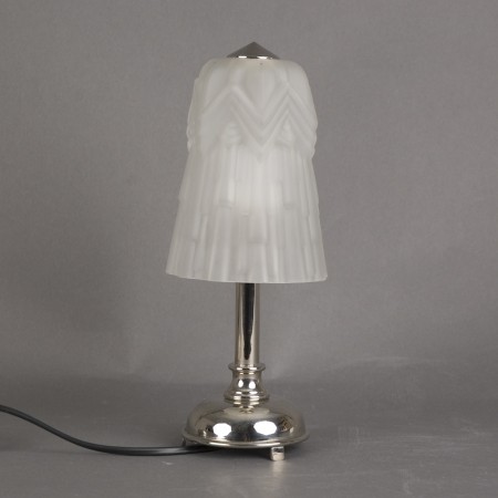 Badkamer Tafellamp Kleine Retro met glaskap Scharff Geetst