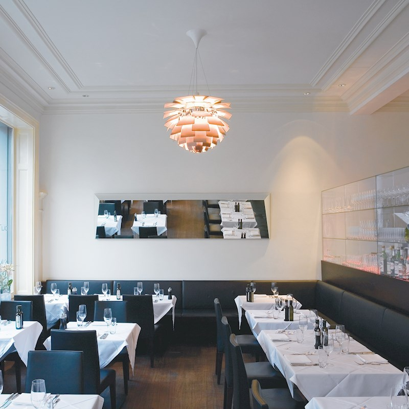Sfeerimpressie Louis Poulsen PH Artichoke Kroonluchter