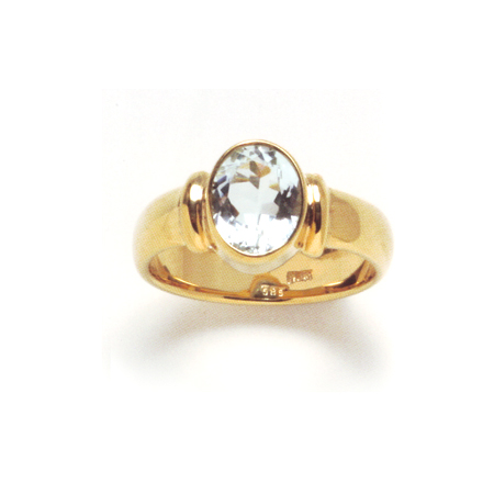 Ring Chelsea Verticaal in Goud met Zirkonia