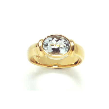 Ring Chelsea Horizontaal in Goud met Zirkonia
