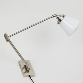Wand lamp Functioneel strak matnikkel