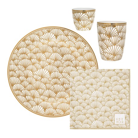 Cadeau Serviesset Golden Ginkgo