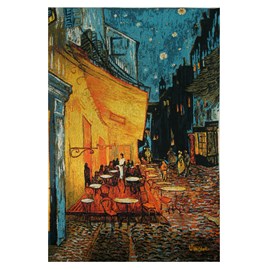 Wandkleed Caféterras bij nacht | Vincent van Gogh