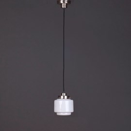 Hanglamp Linnen Vintage Snoer Smalle Getrapte Cilinder 