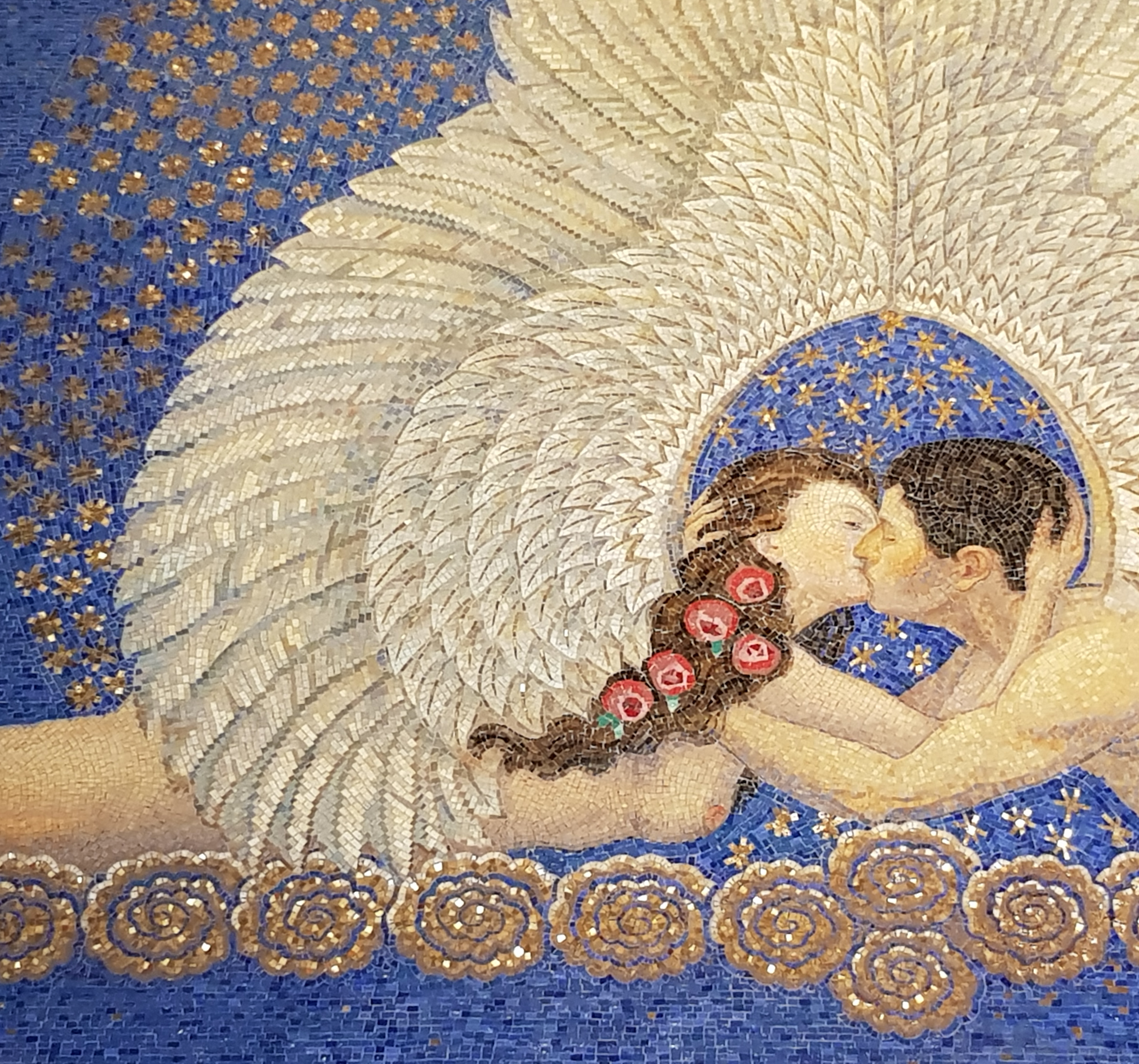Het mozaïektableau van Friedrich Wilhelm Kleukens. Foto: Art Deco Webwinkel